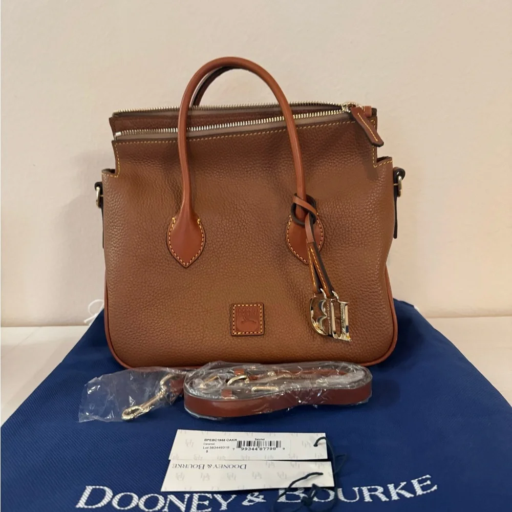 Dooney & Bourke Brown Satchel - Picture 2 of 8